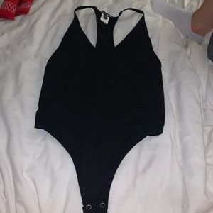 Black Racerback Bodysuit